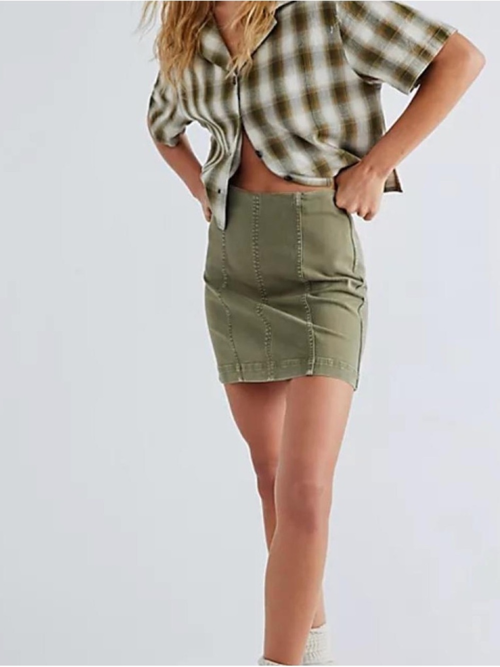 Free People Modern Femme Mini Skirt